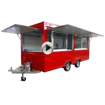 Most popular selling fast food trailer for frozen yogurt