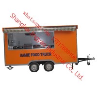 Best Selling Car Towing Trailer Chips Trailer Burger Cart for Vending  for Sale