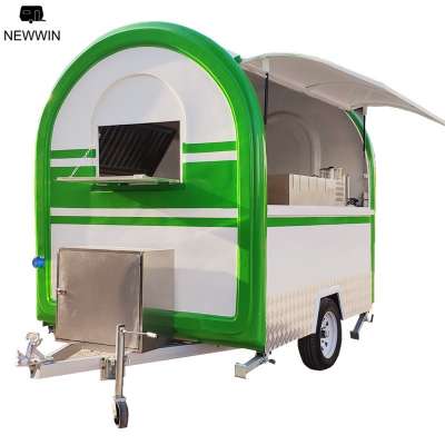 Low Price food trailer truck crepe cart ice cream cart for sale